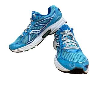 Saucony Grid Cohesion 7 Women's Running Shoes Size 8 Silver Blue